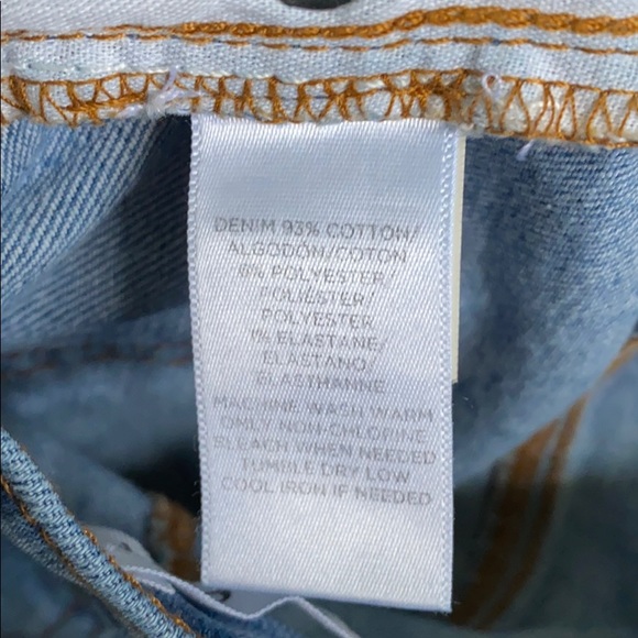 Loft Frayed Trim Denim Shorts - Picture 3 of 3